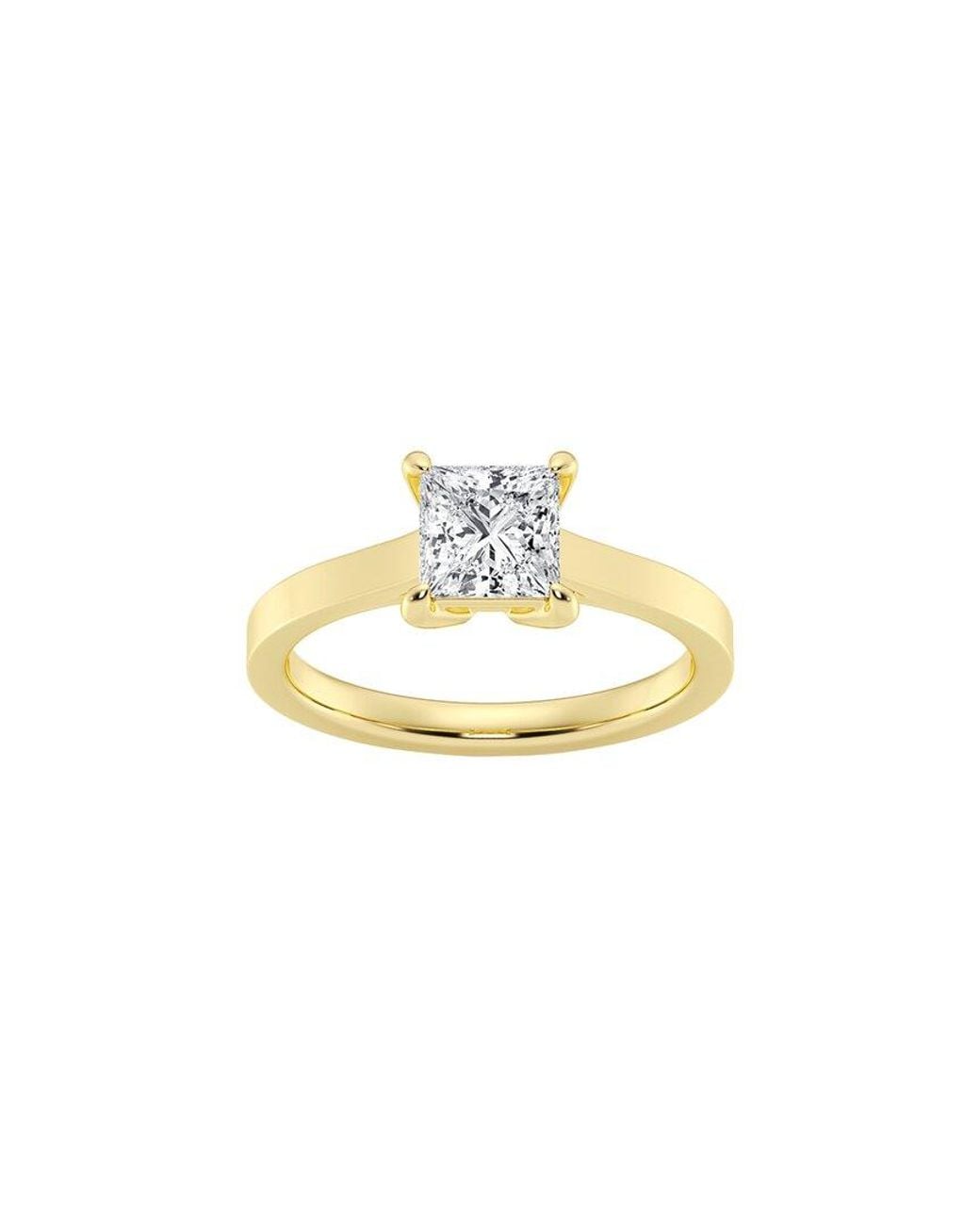 Lab Grown Diamonds Metallic 14K 1.00 Ct. Tw. Lab-Grown Diamond Solitaire Engagement Ring