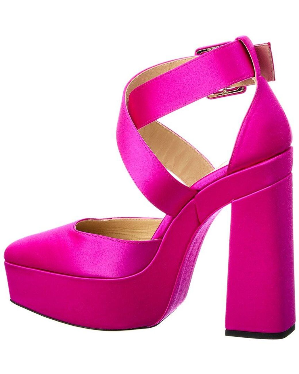 Jimmy Choo Pink Gian 140 Leather Pump