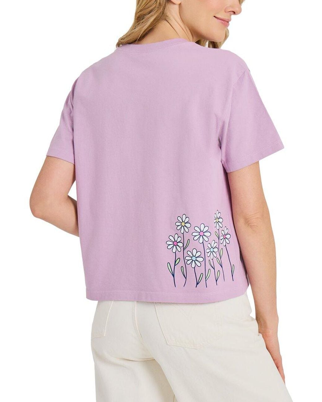 Life Is Good. Purple Boxy T-Shirt