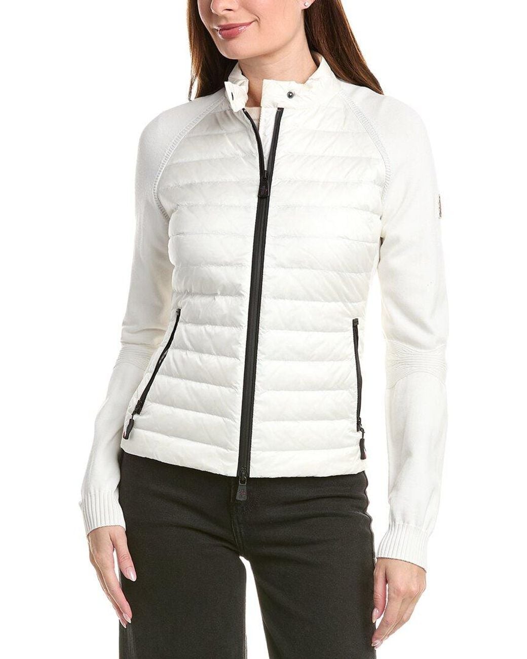 Moncler White Zip Cardigan Jacket