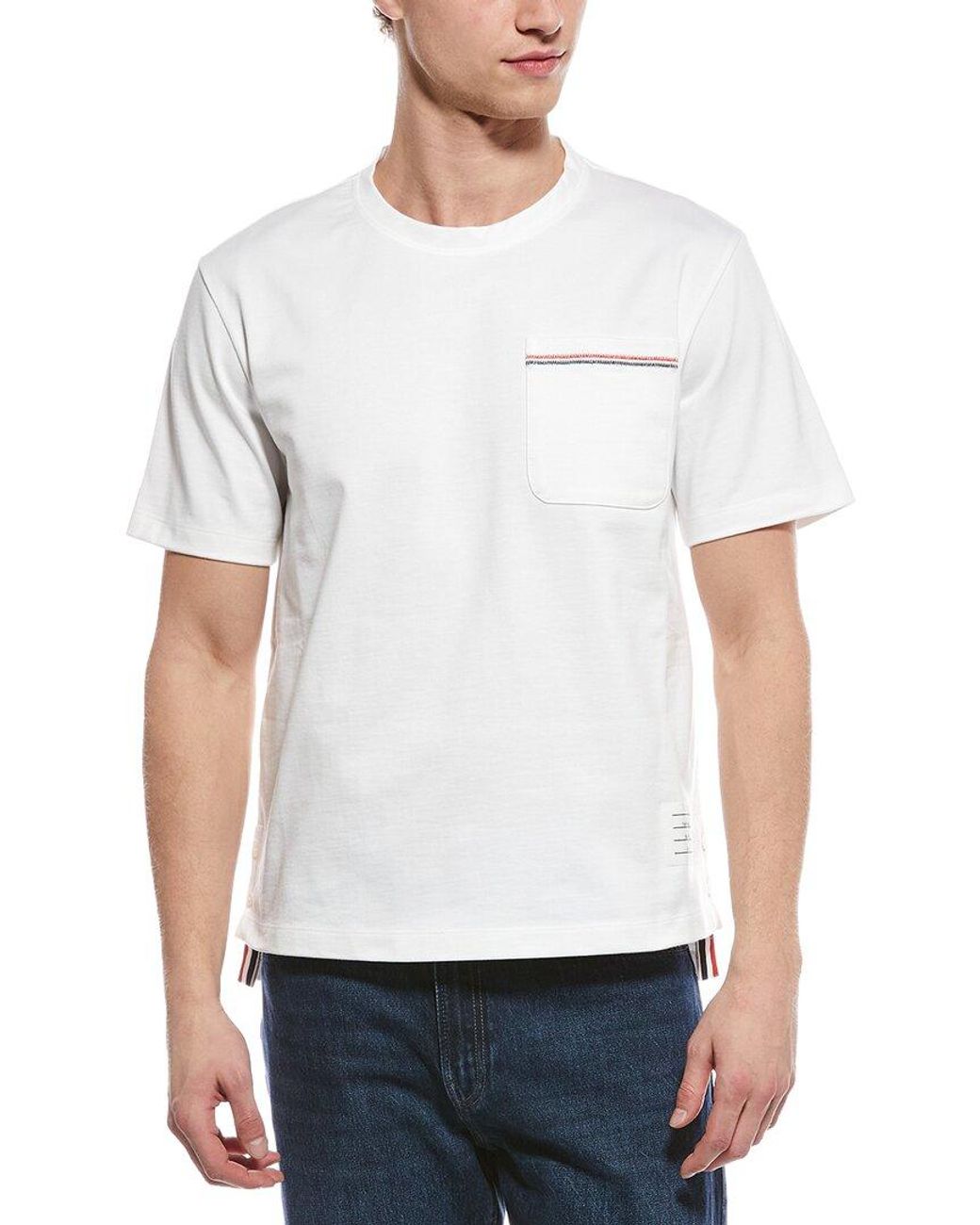 Thom Browne White Oversized T-Shirt for men