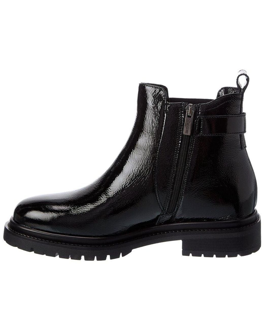 La Canadienne Black Web Patent Boot