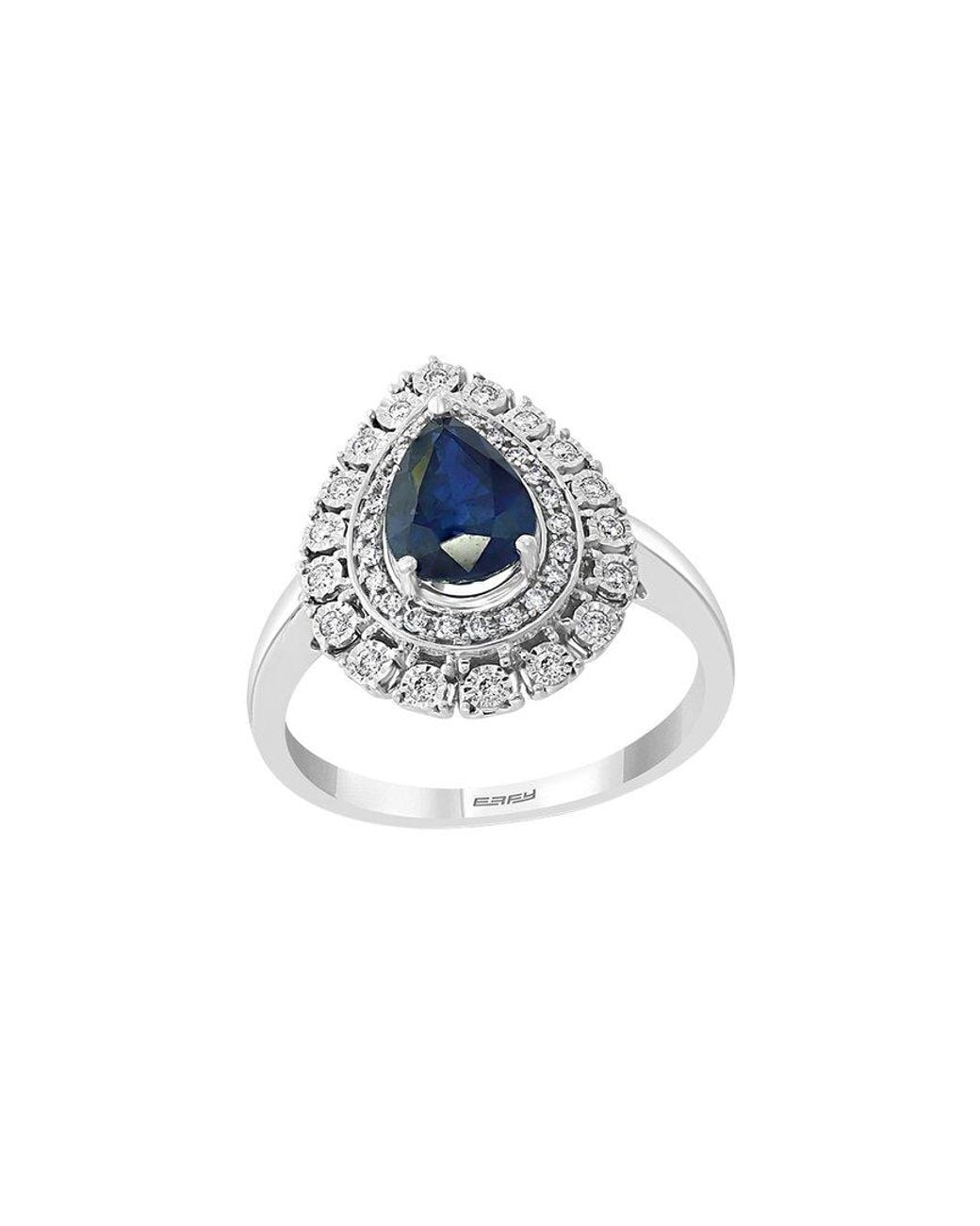Effy Fine Jewelry Blue 14K 1.52 Ct. Tw. Diamond & Sapphire Ring