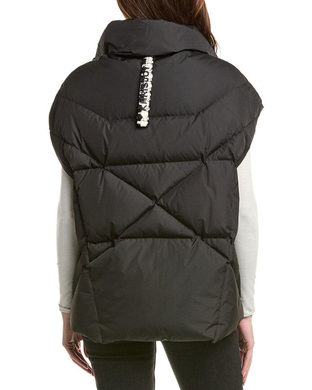 Khrisjoy Black Moon Wool & Cashmere-Blend Lined Puffer Vest
