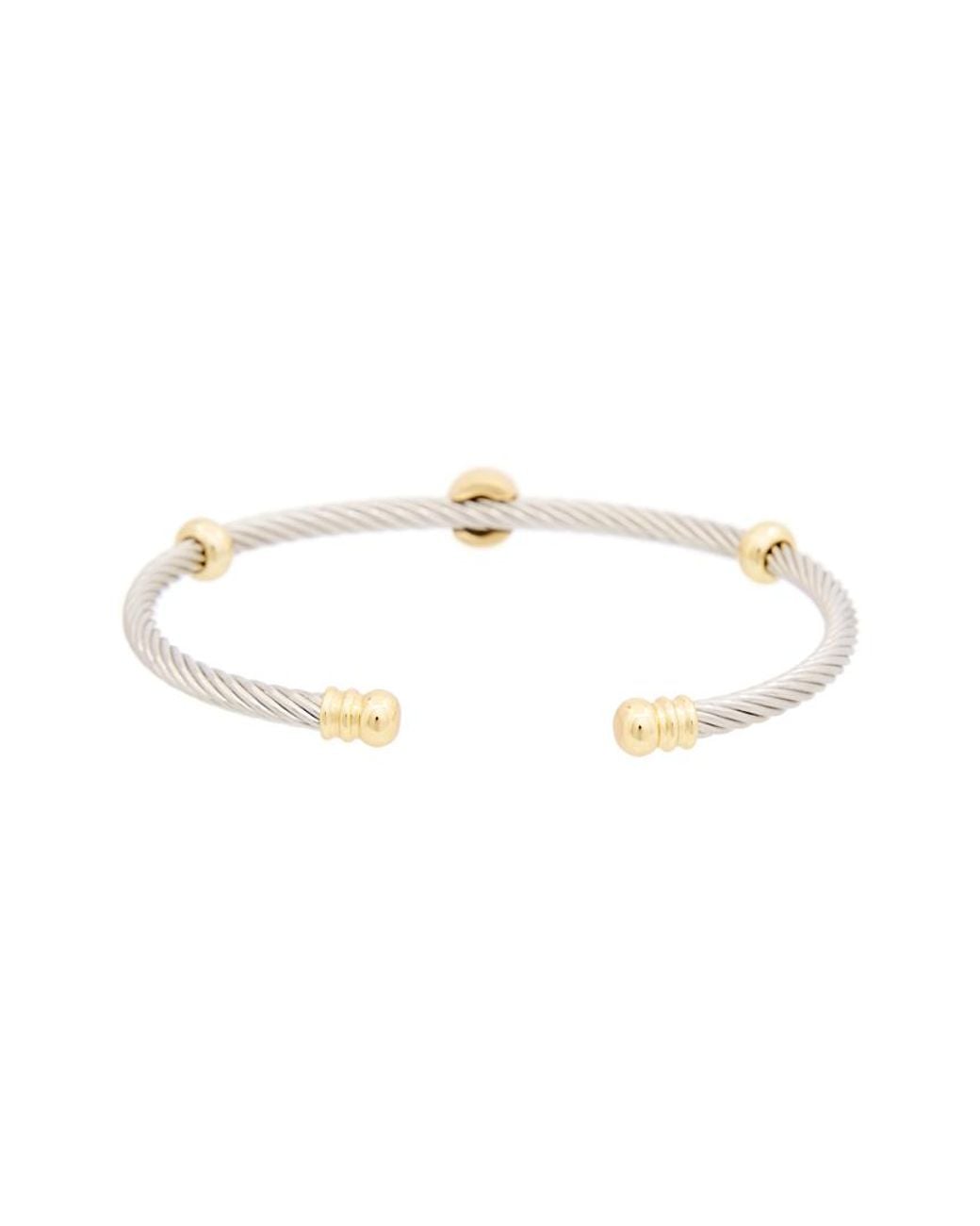 Juvell White 18K Plated Cz Cuff