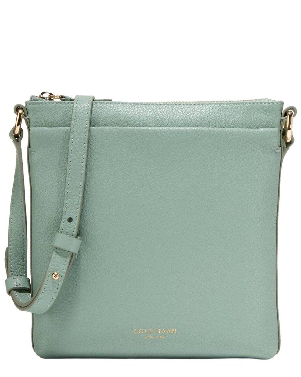 Cole Haan Green Emily Leather Crossbody