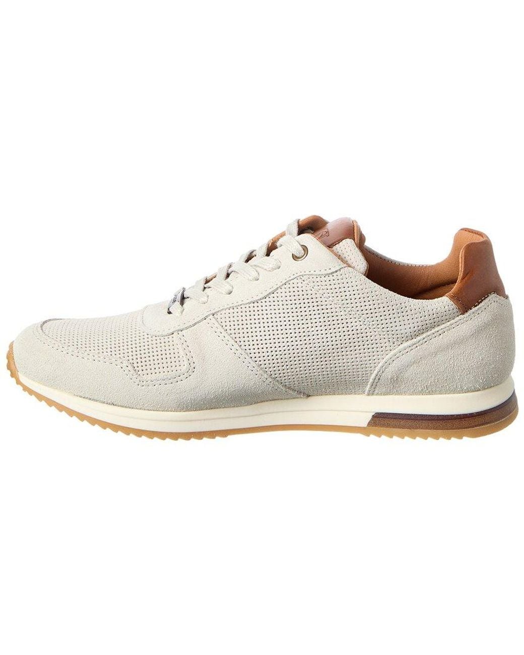 Dune White Leather Sneaker for men