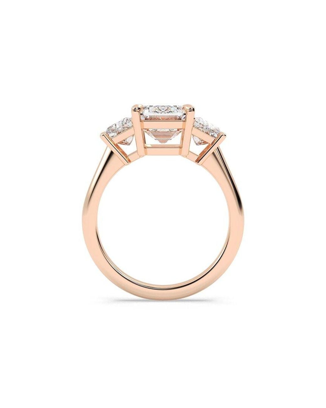 Lab Grown Diamonds White 14K Rose.40 Ct. Tw. Lab-Grown Diamond Ring