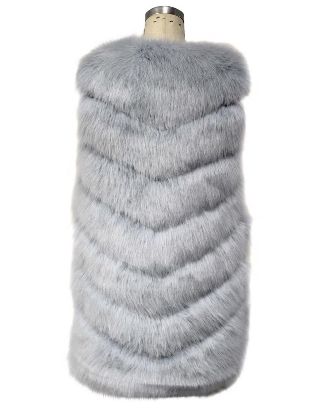 Kendall + Kylie Gray Grooved Vest