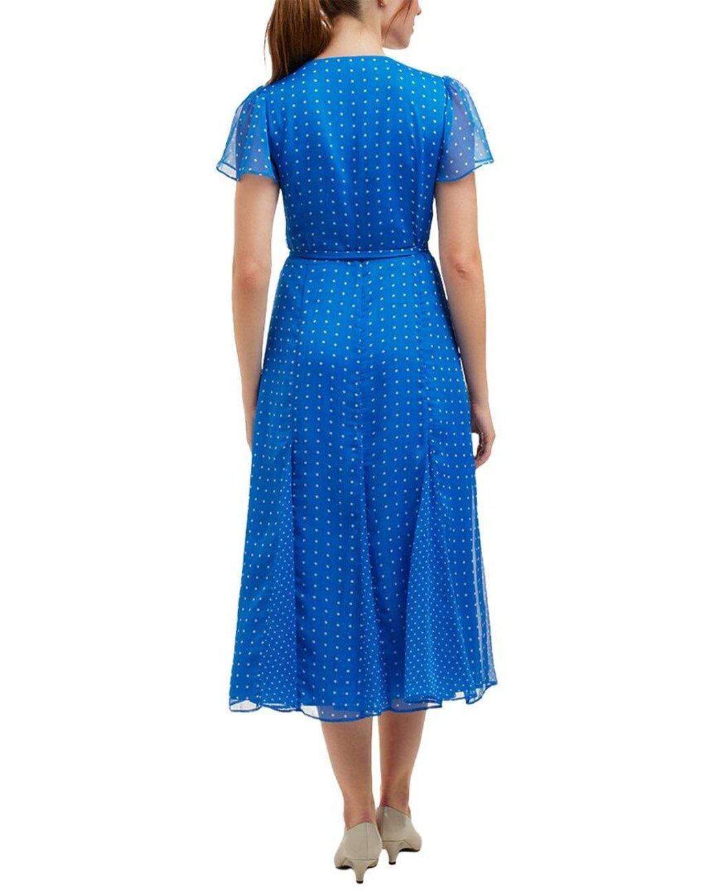 Draper James Blue Daphne Wrap Dress