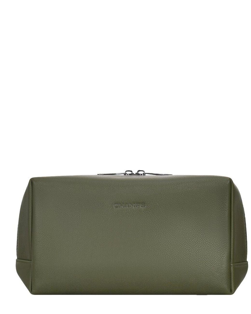 CHAMPS Green Onyx Leather Toiletry Bag