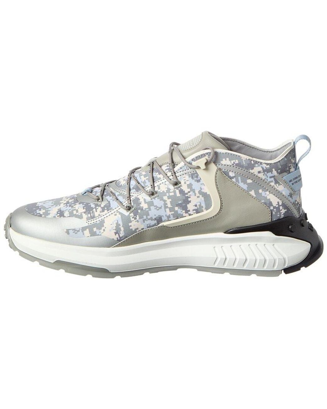 Tod's White Allac Camo Leather Sneaker for men