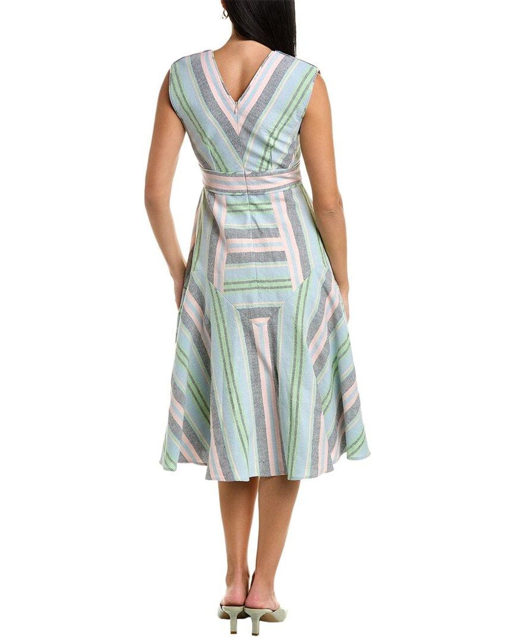Hunter Bell Blue Jordan Midi Dress