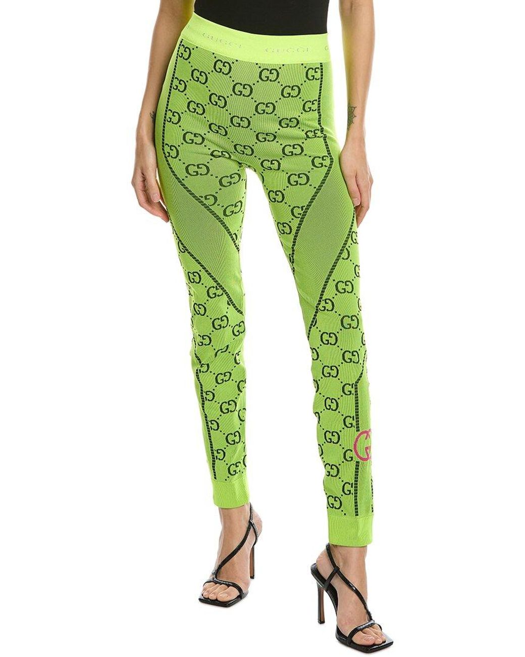 Fælles valg kant energi Gucci Jersey Jacquard Legging in Green | Lyst