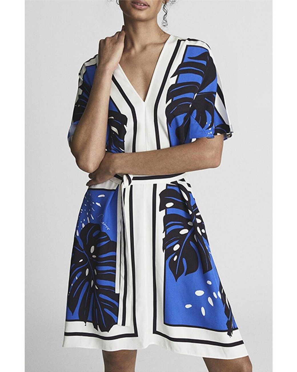 Reiss Hannah Dress in Blue | Lyst