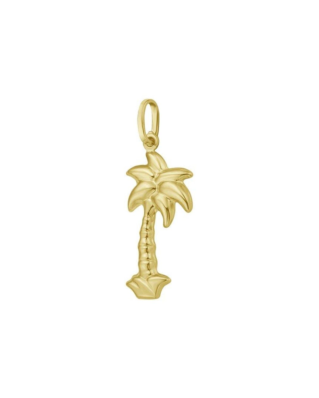 Italian Gold White 14K Charm Pendant