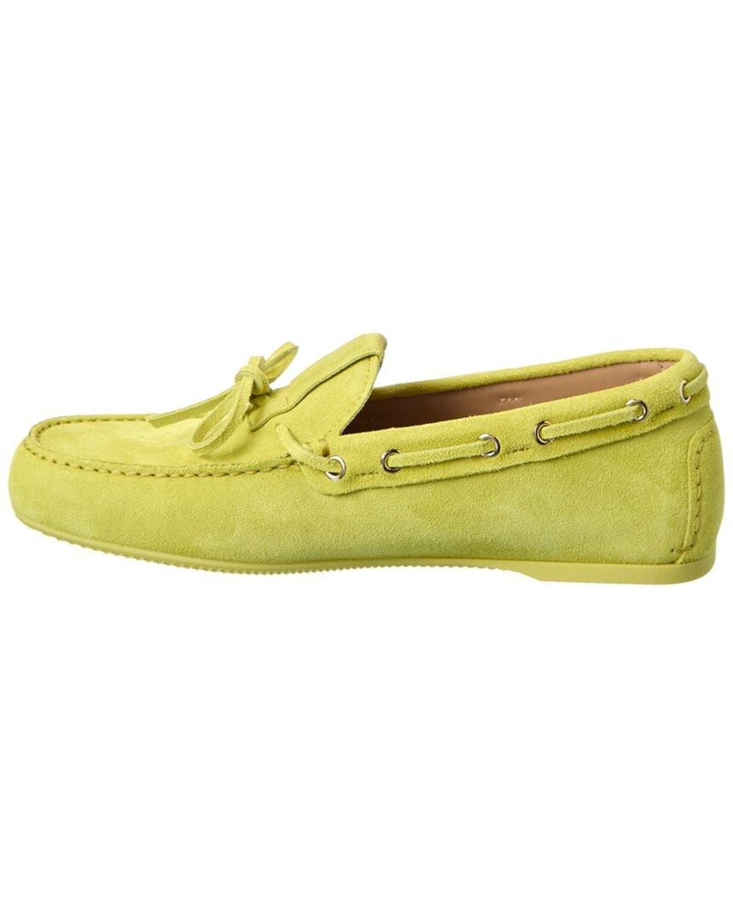 Dior Yellow Miss Street Suede Loafer