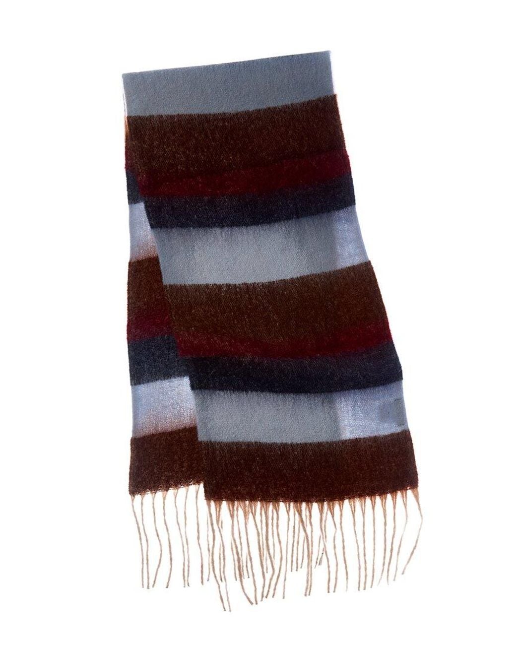 La Fiorentina Red Plush Fringe Scarf