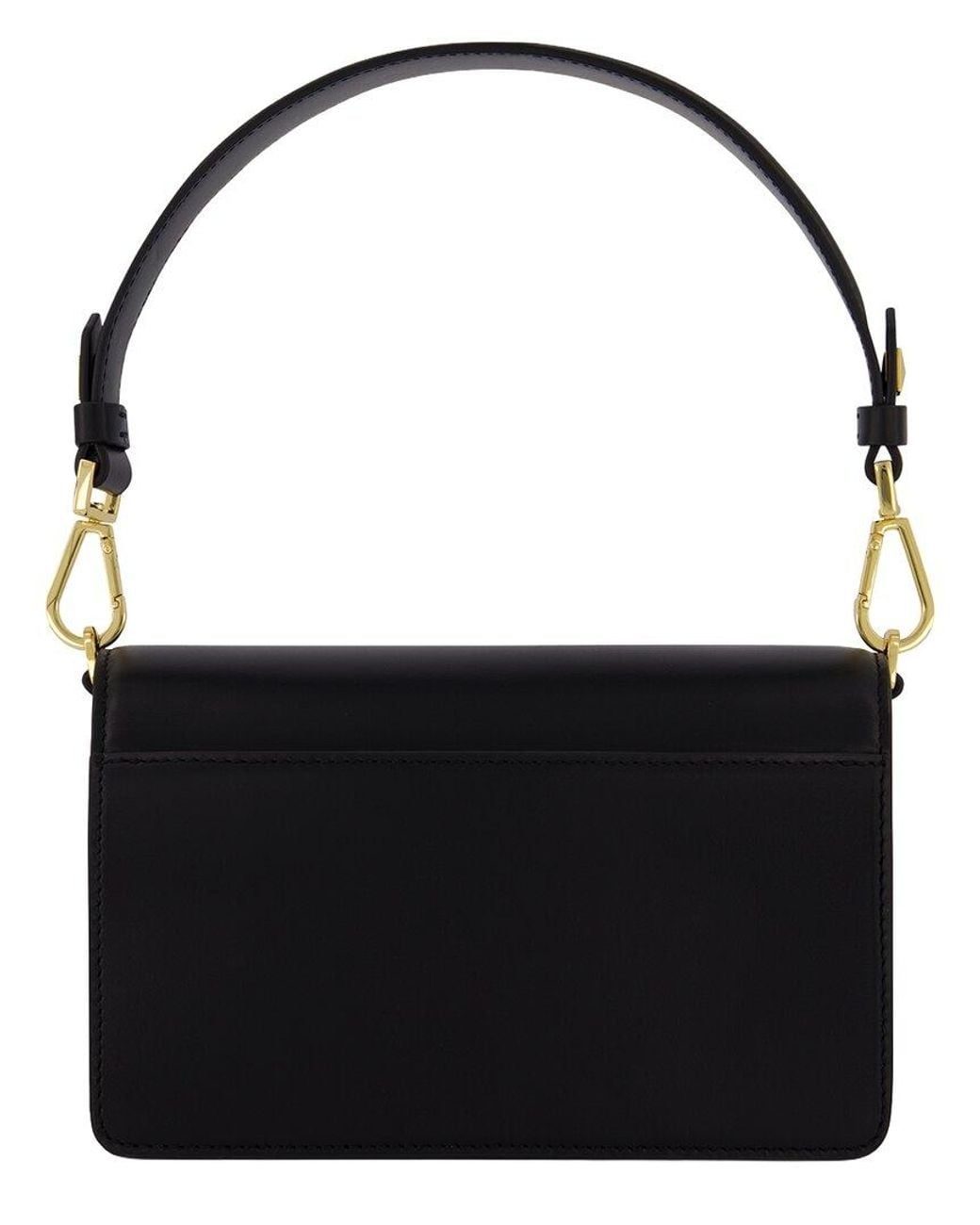 Mac Duggal Black Mini Leather Shoulder Bag