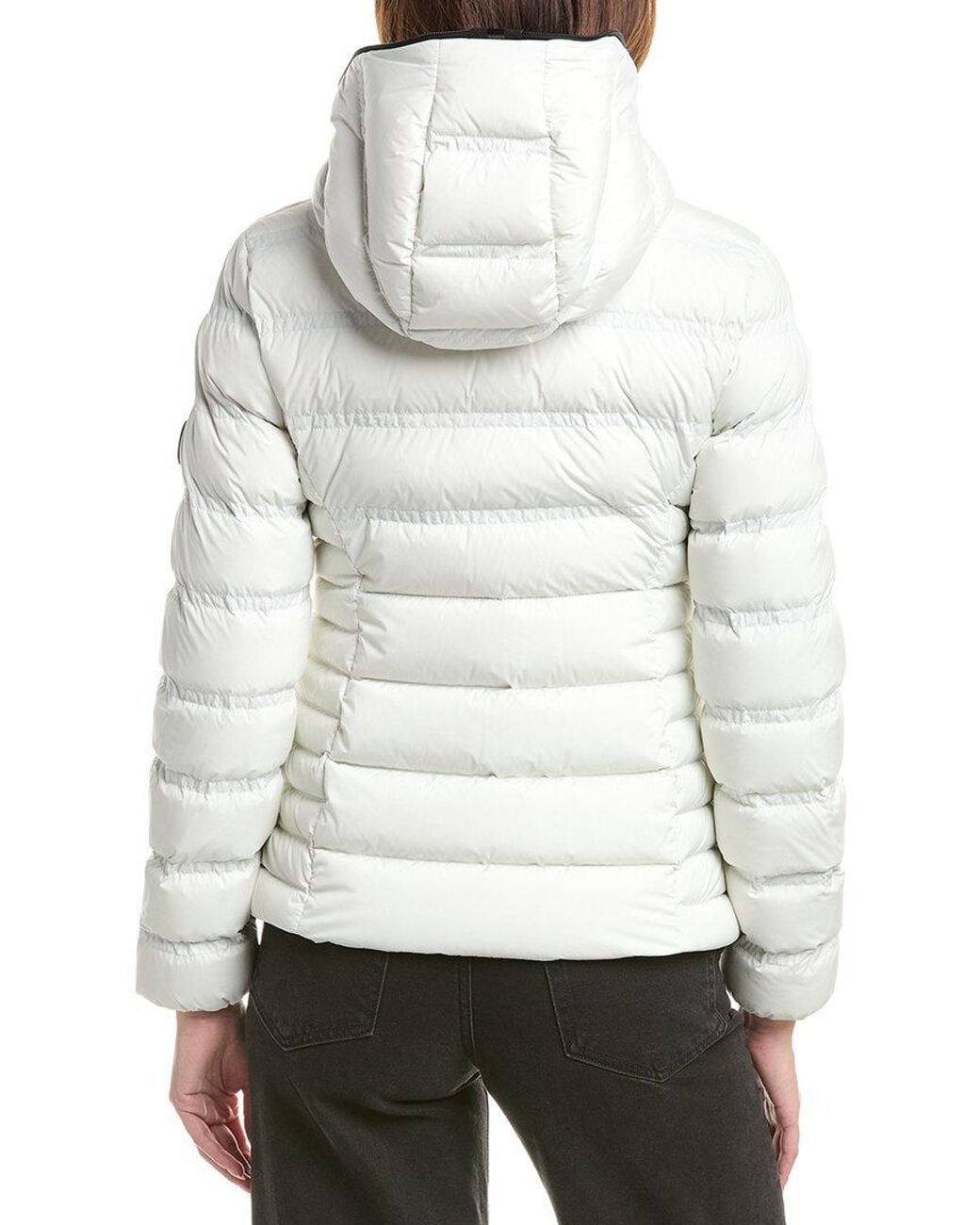 Moncler White Alete Down Puffer Jacket