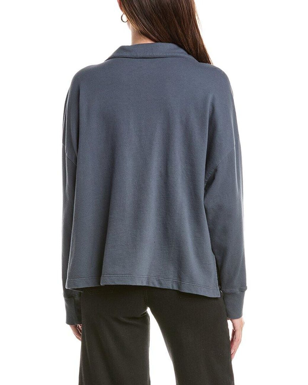 James Perse Gray 1/2-Zip Pullover