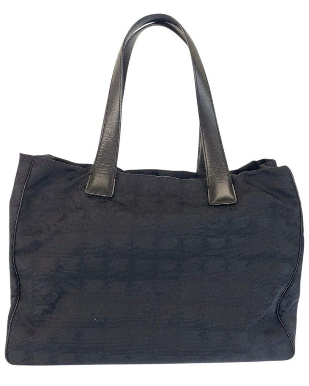 Chanel Black Nylon & Leather Tote (Authentic Pre-Loved)