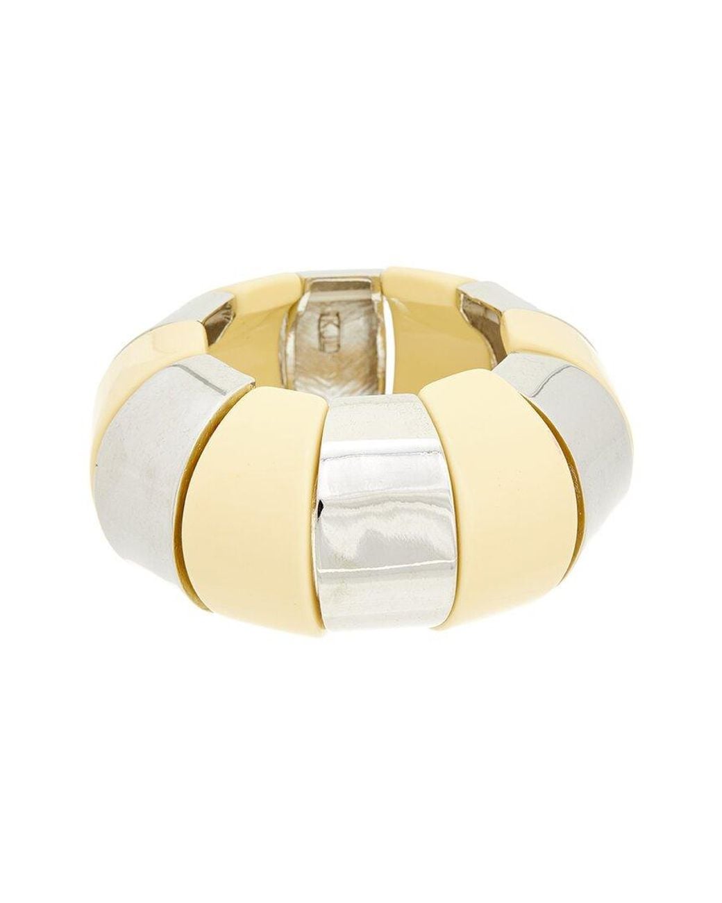 Kenneth Jay Lane Metallic Stretch Bracelet