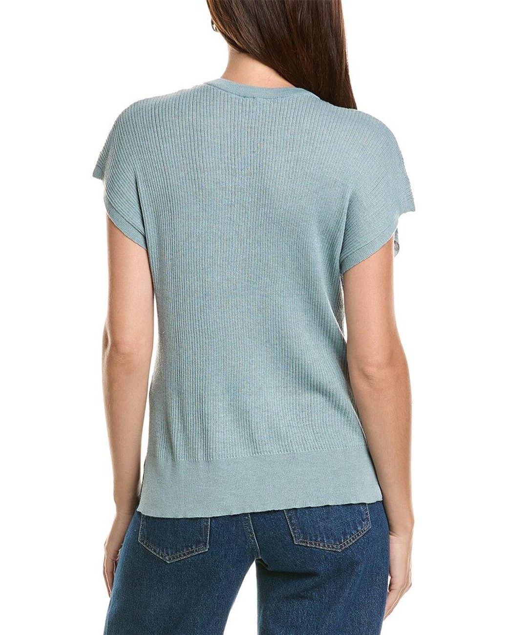 Splendid Blue Ribbed Top