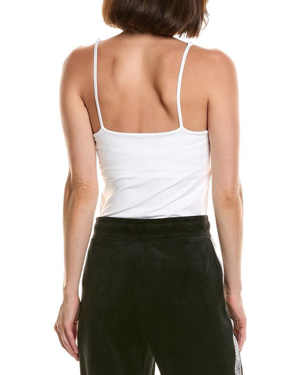 Karl Lagerfeld White Side Tweed Track Pant