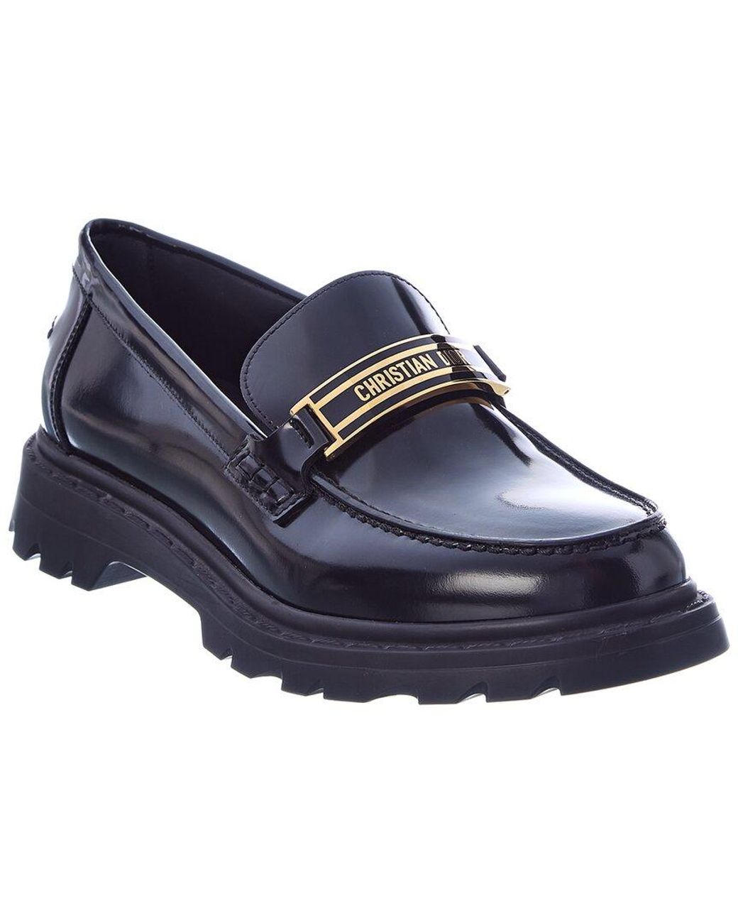 Dior Code Leather Loafer in Blue Lyst