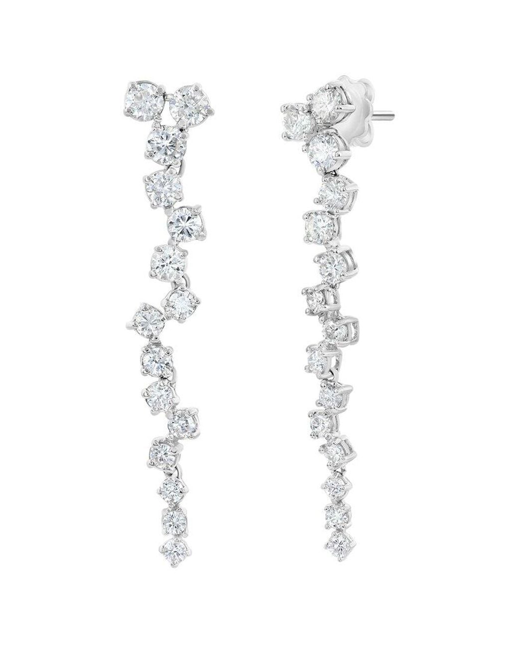 Jewels by Viomo White 14K 3.02 Ct. Tw. Diamond Drop Earrings