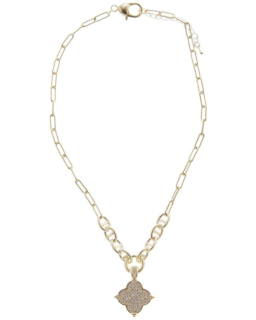 Juvell Metallic Plated Cz Necklace