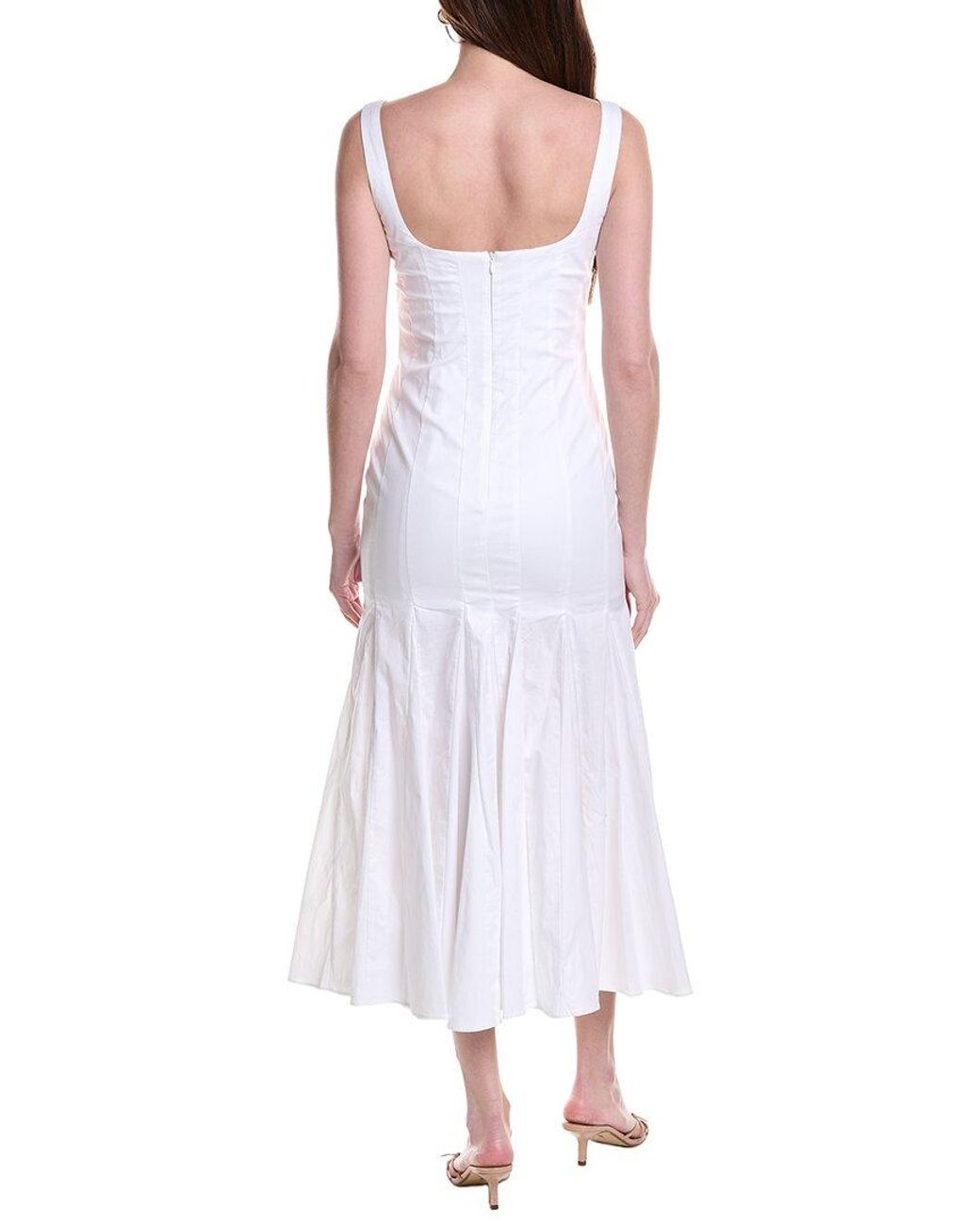 Bardot White Lolita Midi Dress