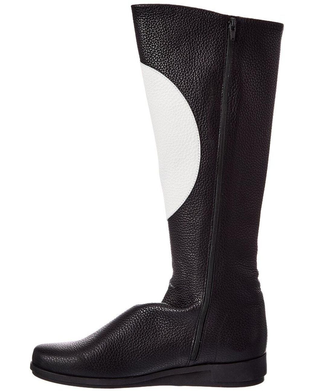 Arche Black Dayuna Leather Knee-High Boot