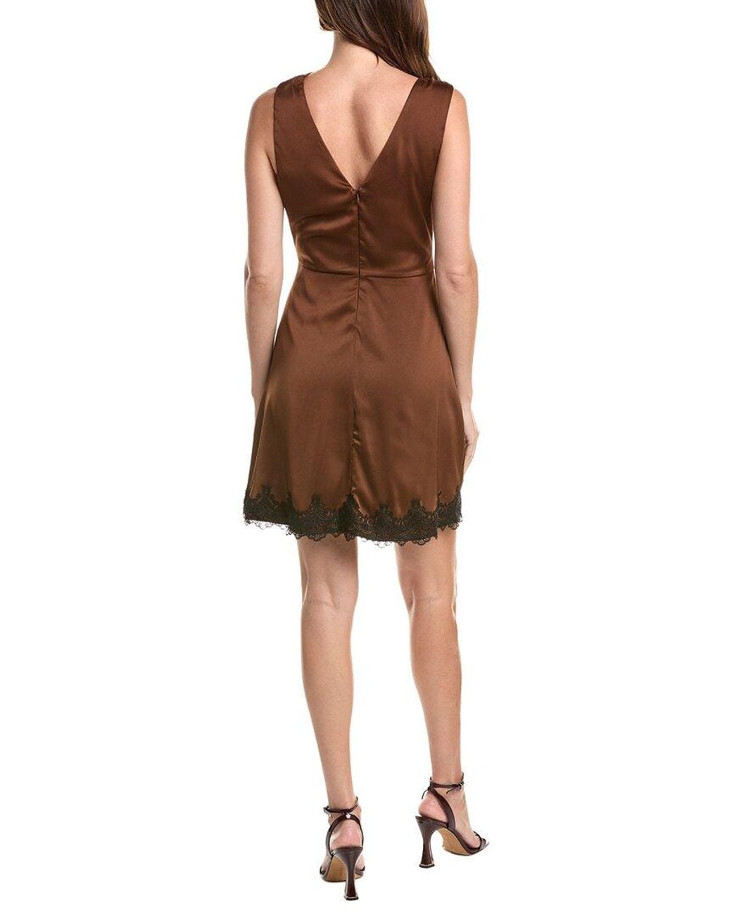 Taylor Brown Sleeveless Embellished Mini Dress