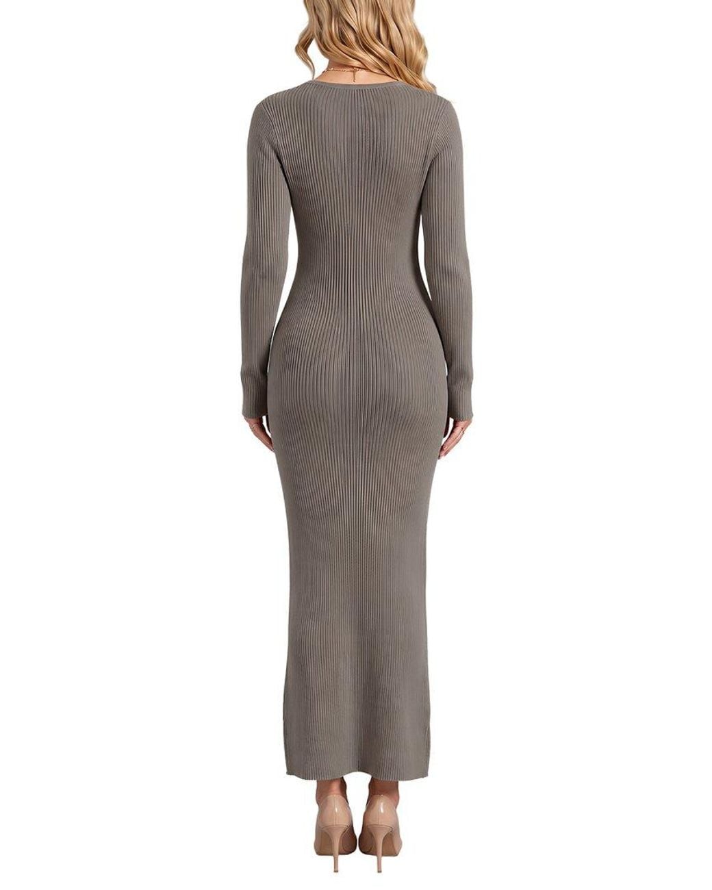 Alma King Gray Maxi Dress