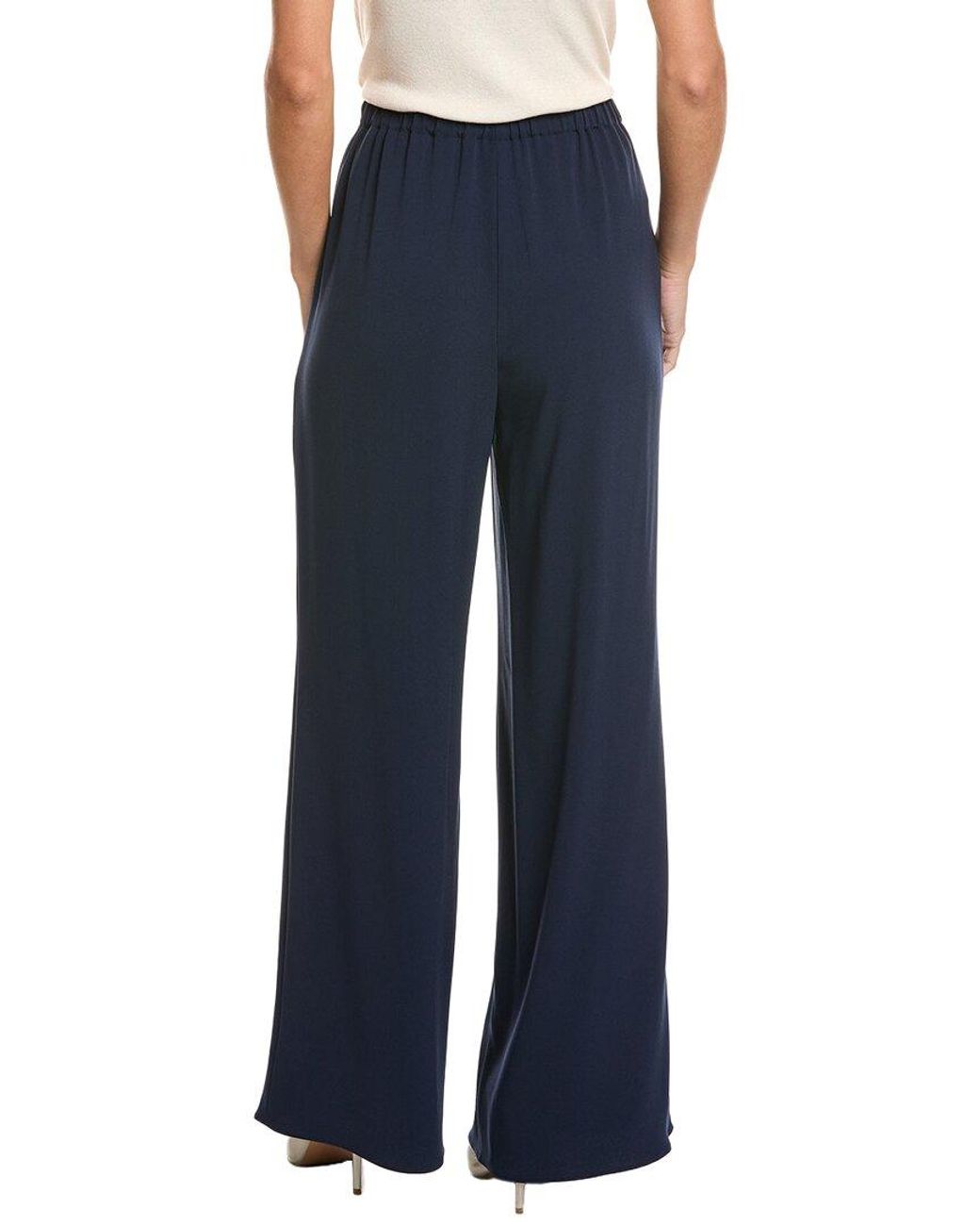 St. John Blue Straight Leg Pant