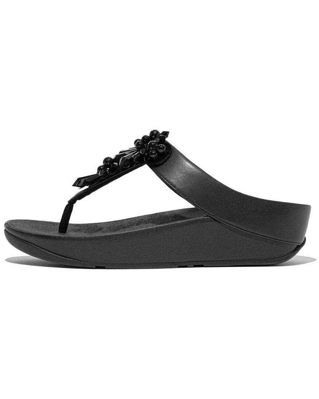 Fitflop Black Rumba Starburst-Bead Sandal