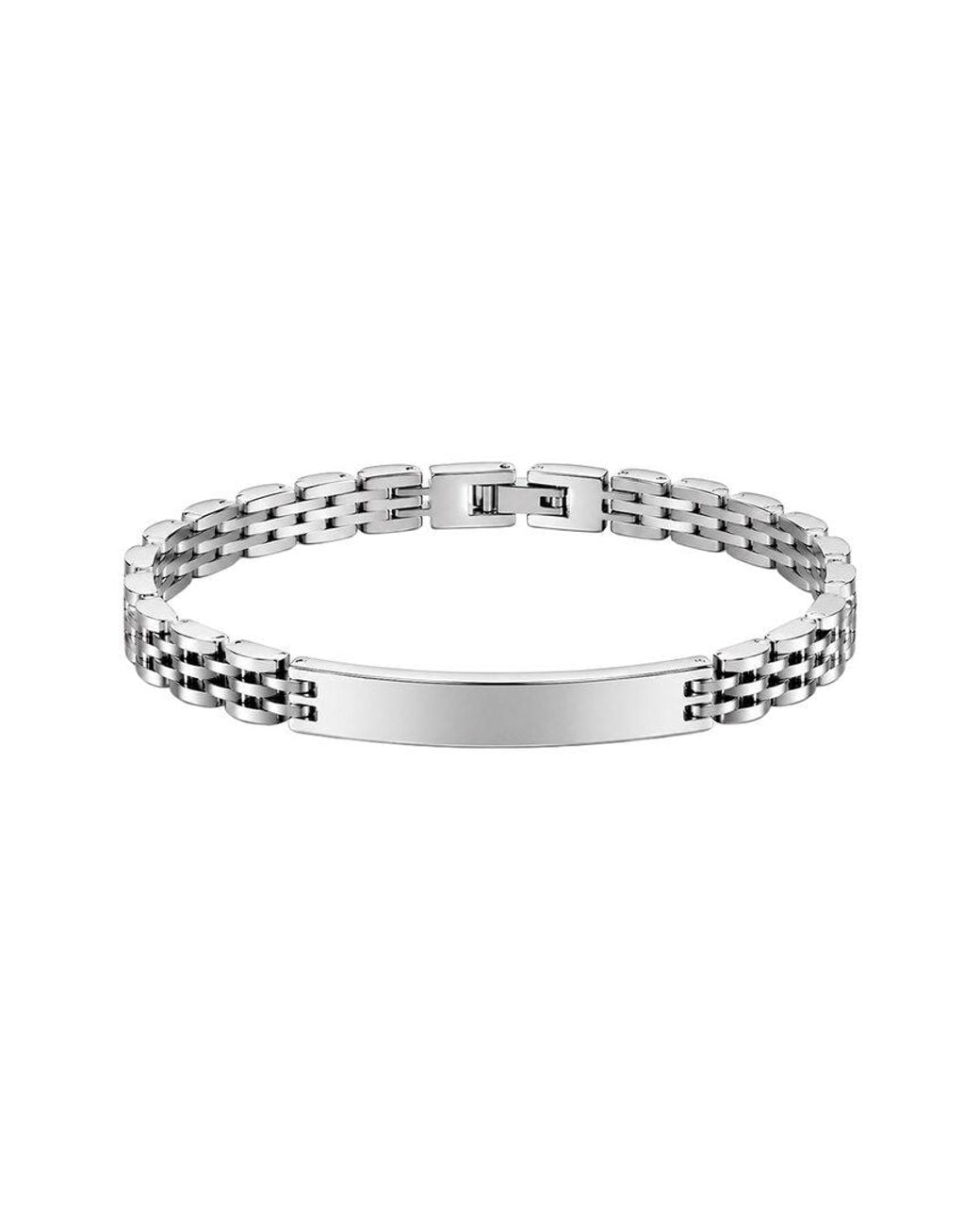 jean claude White Stainless Steel Bracelet for men