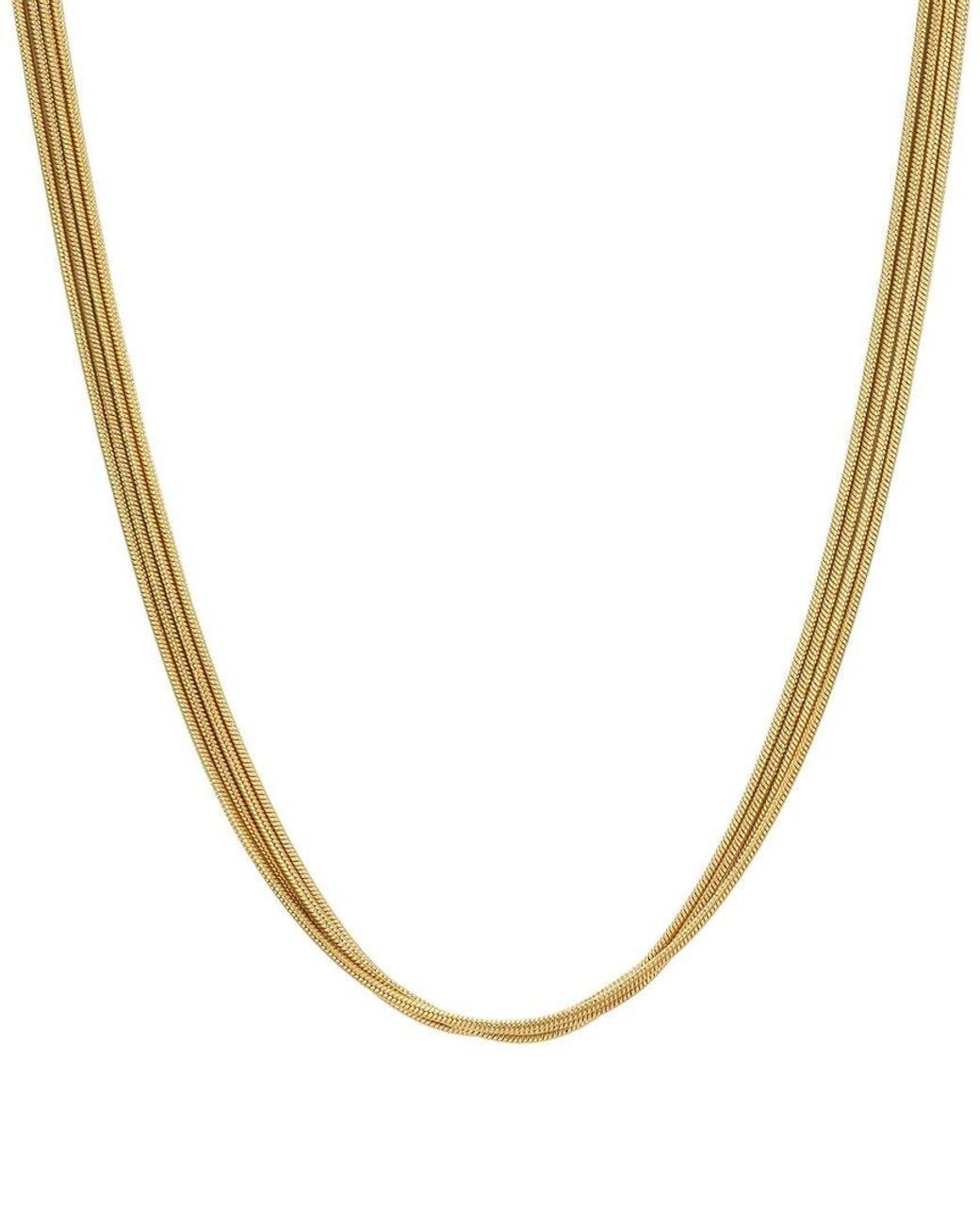 Adornia Metallic 18K Plated Stainless Steel Necklace