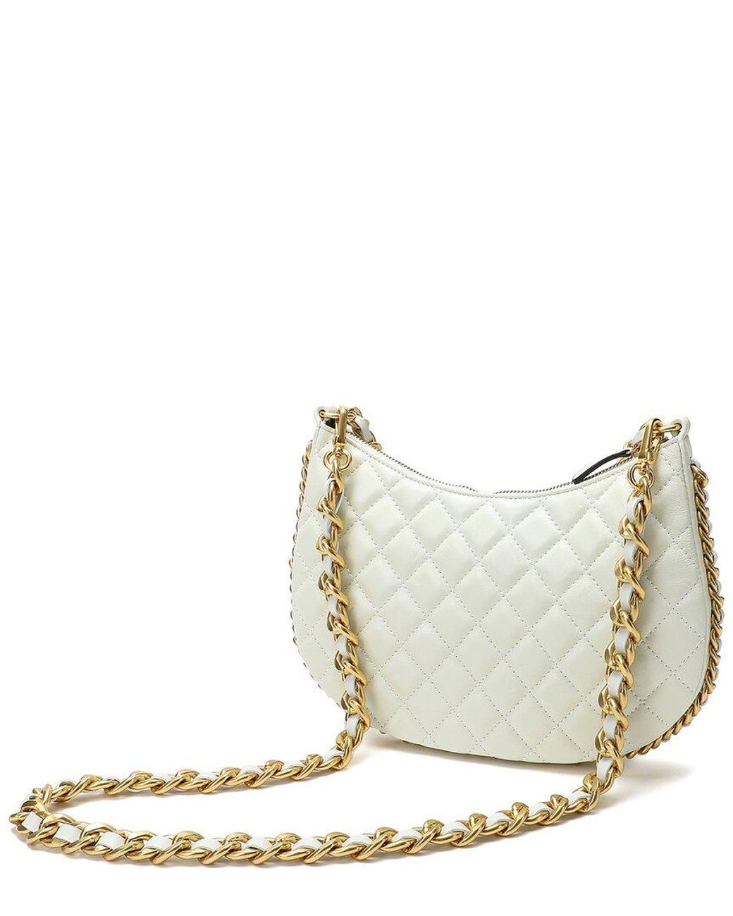 Tiffany & Fred Paris Metallic Quilted Leather Crossbody