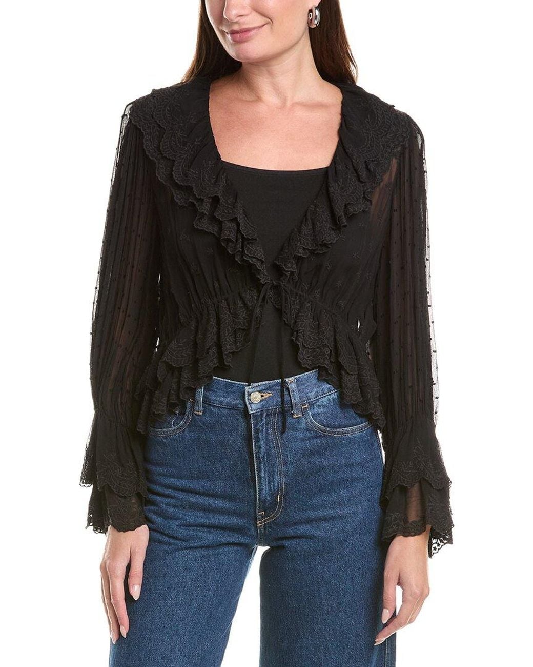 Alice + Olivia Green Tenney Crop Top