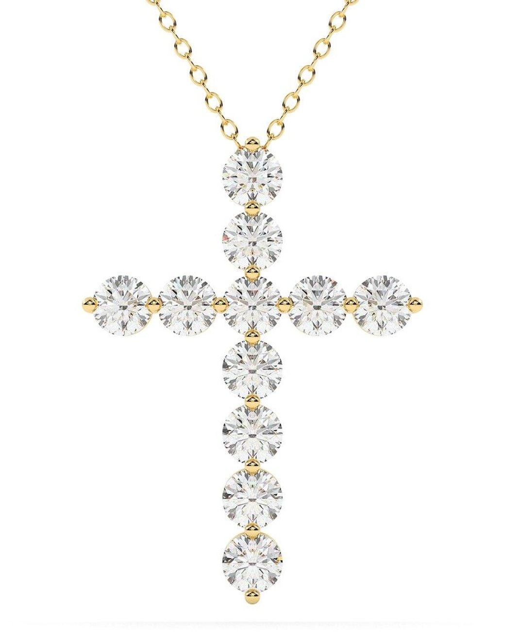 Diamond Select Cuts Metallic 14K 1.50 Ct. Tw. Diamond Pendant Necklace