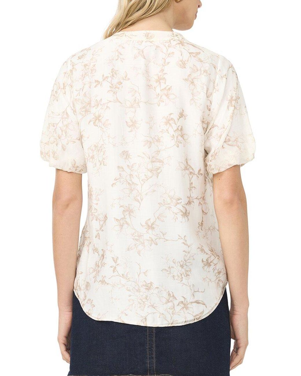 Vince Camuto White Puff Sleeve Blouse