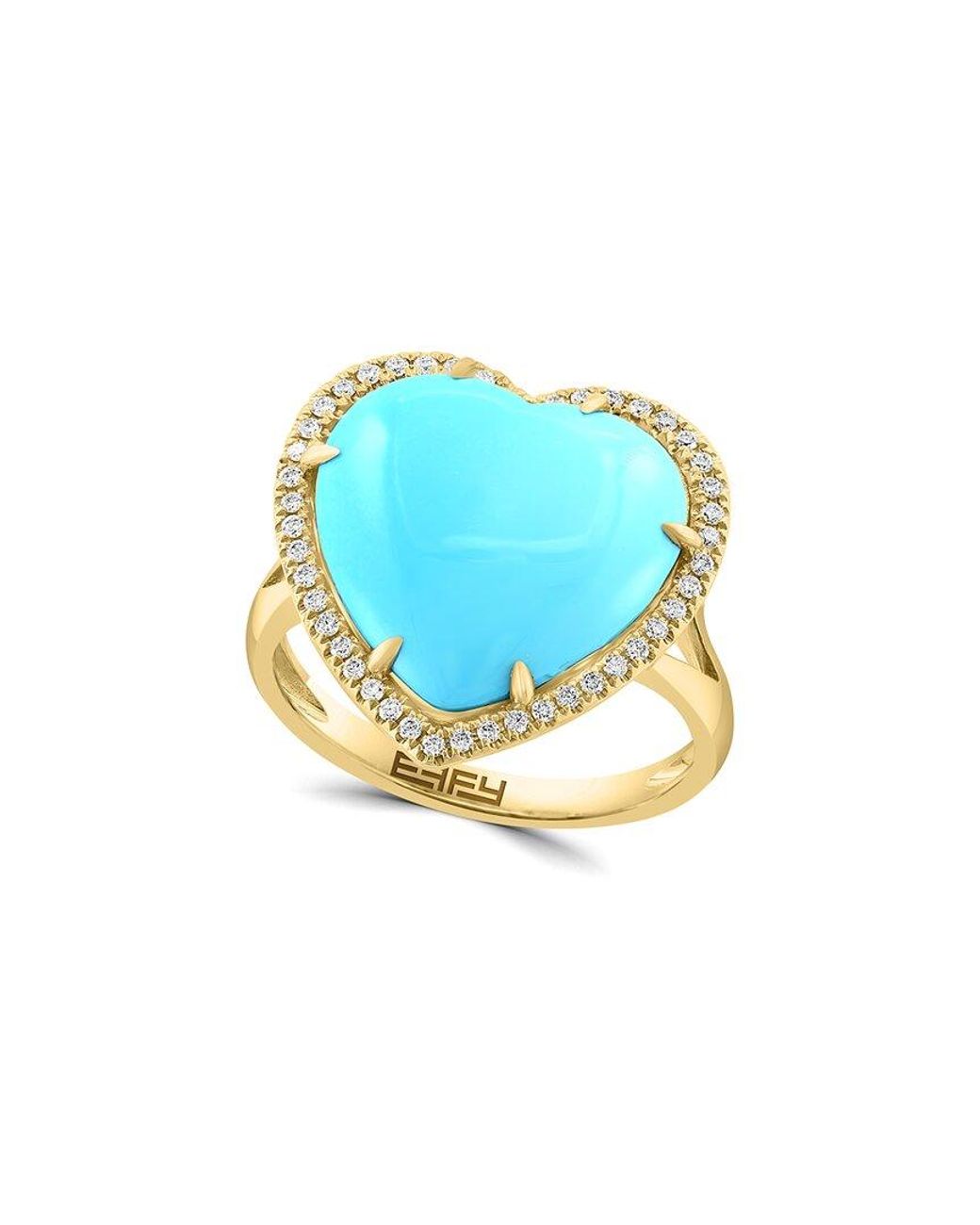 Effy Fine Jewelry Blue 14K 5.37 Ct. Tw. Diamond & Ring
