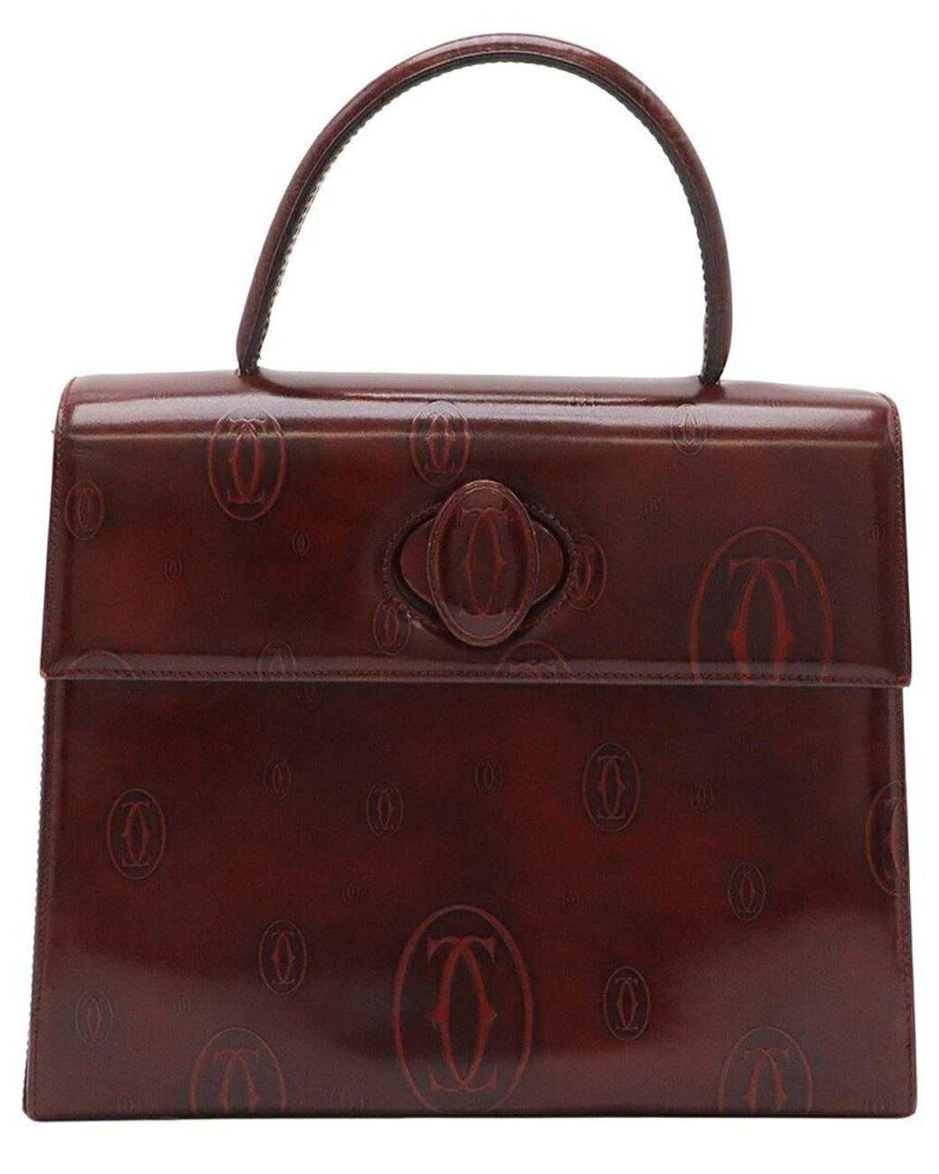 Cartier Red Patent Happy Birthday Handbag (Authentic Pre-Loved)