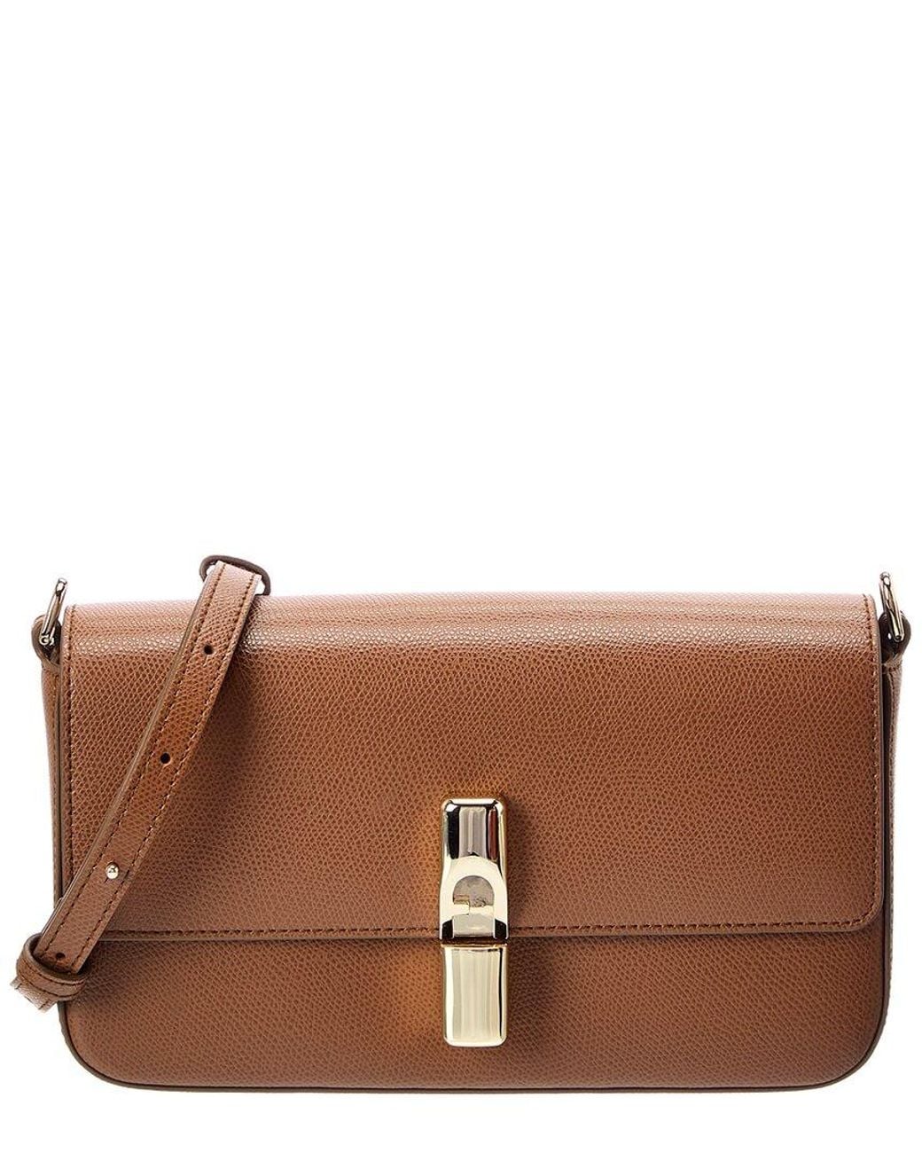 Furla Brown Iride Small Leather Crossbody