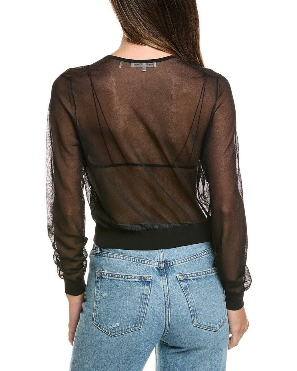 FRAME Black Frame The Luxe Cardigan