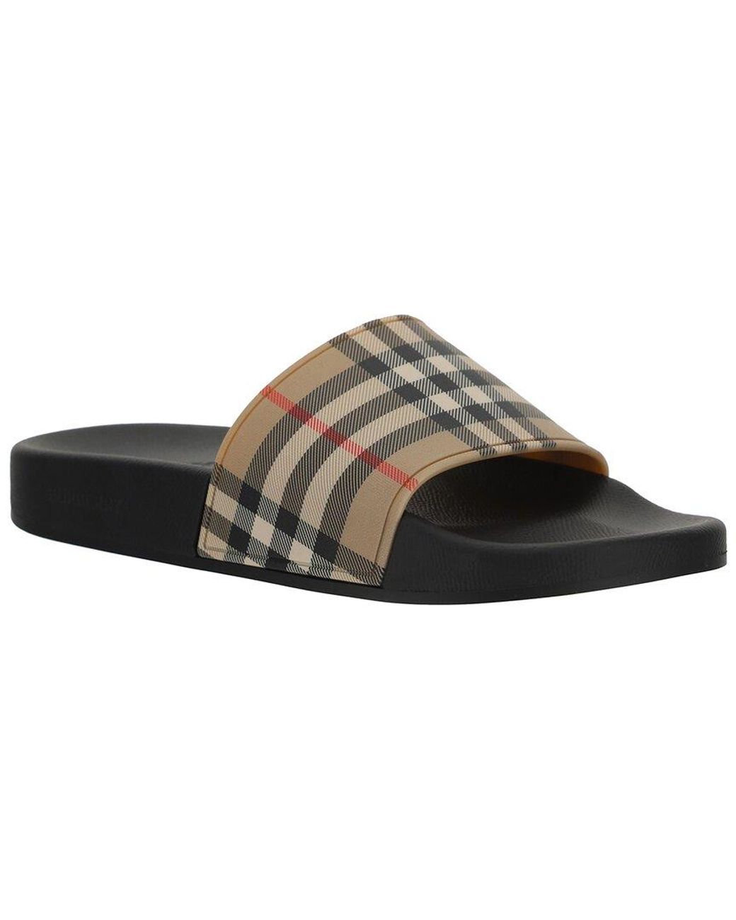 Burberry Furley Slide in Brown | Lyst
