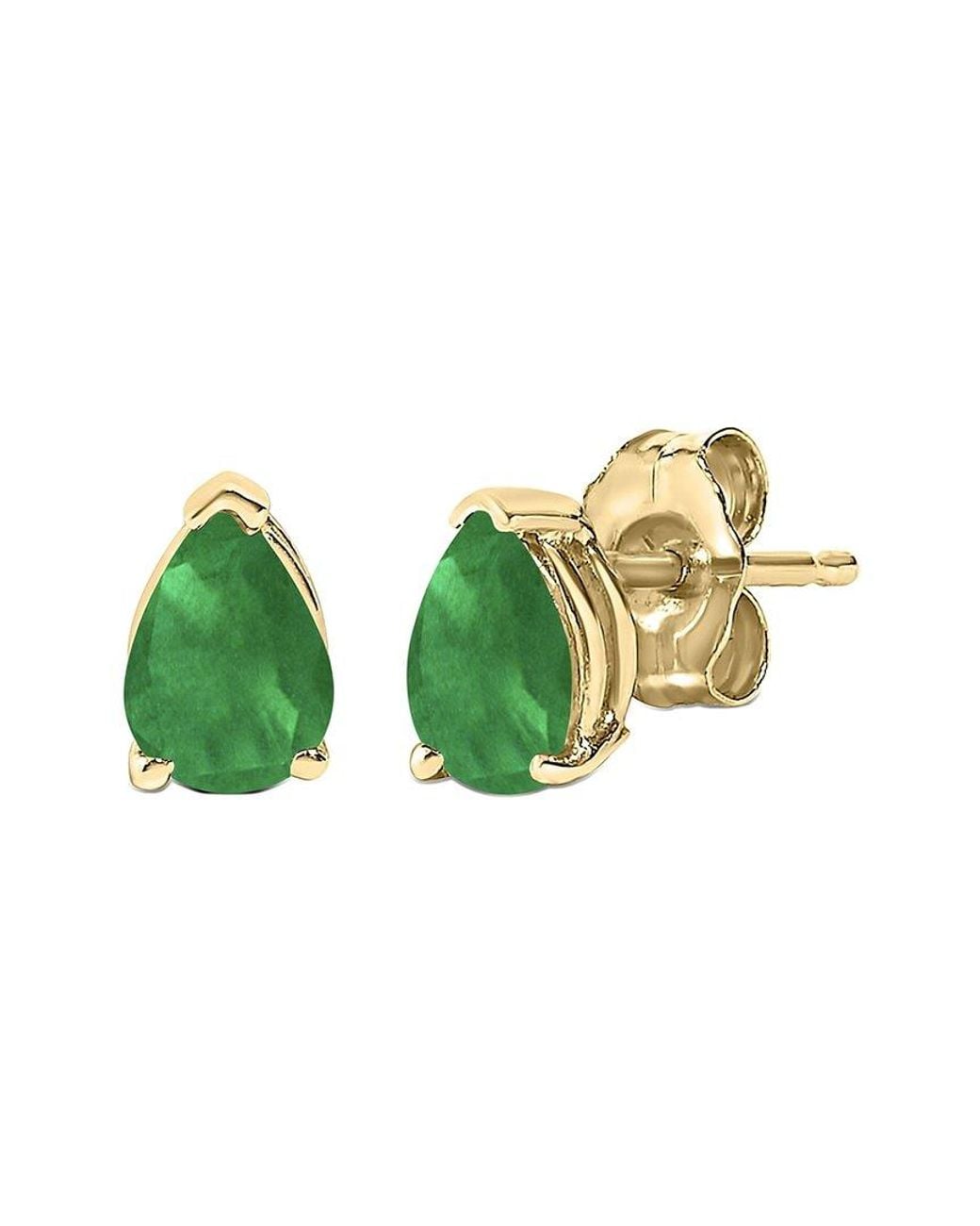 Haus of Brilliance Green Colorful Gemstones 14K 0.80 Ct. Tw. Emerald Stud Earrings